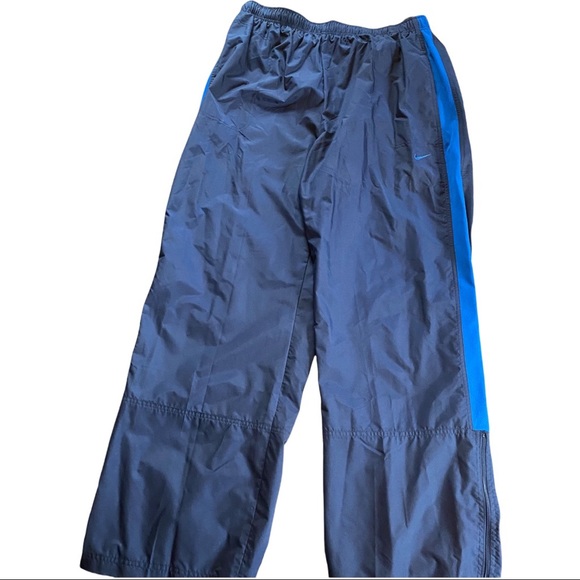 Nike Other - Vtg ‘01 Nike with Spell Out Navy Blue Windbreaker Track Pants XL NWT Dead Stock